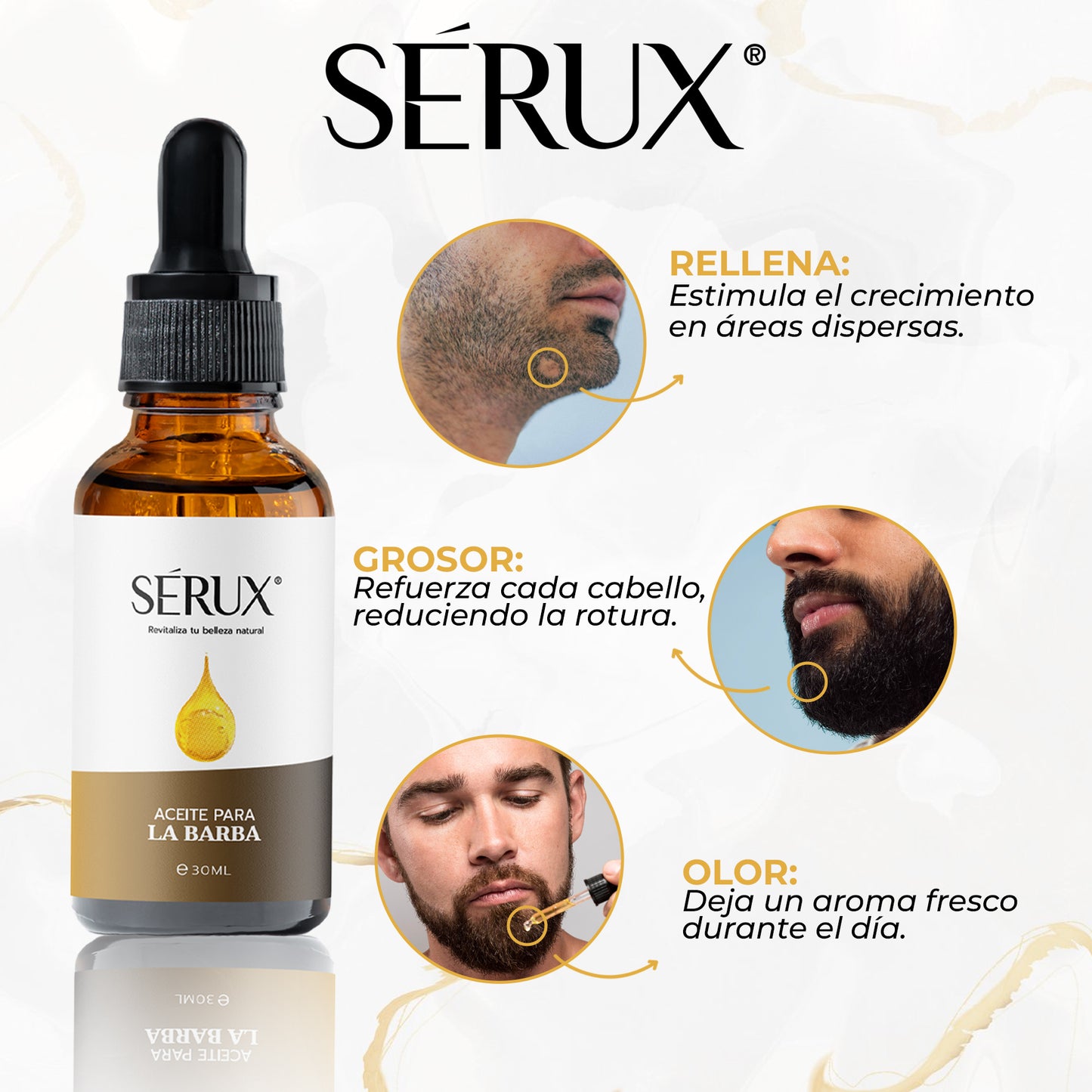 SERUX 30ml - Aceite para nutrir tu barba